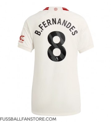 Manchester United Bruno Fernandes #8 Replik 3rd trikot Damen 2023-24 Kurzarm